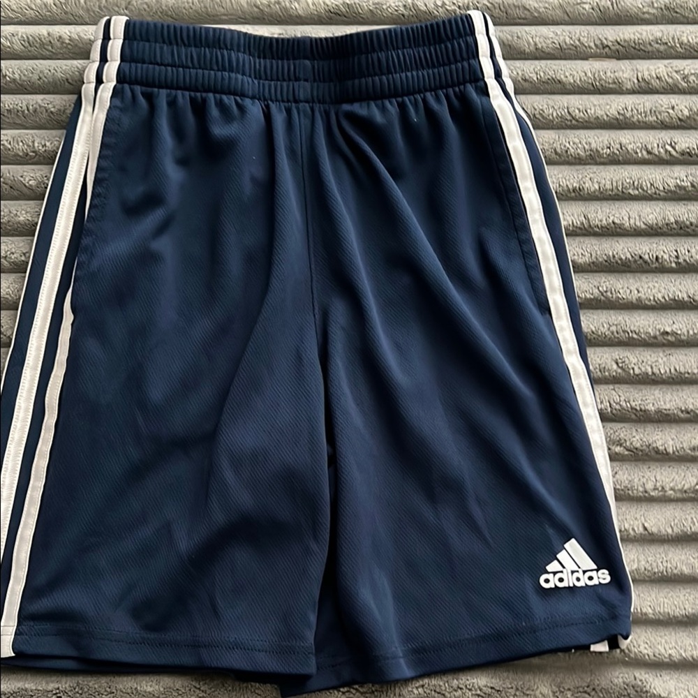 Adidas Blue and White Performance Shorts